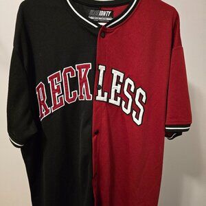 RECKLESS MENS BOYS BASEBALL JERSEY